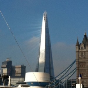 shard in morning