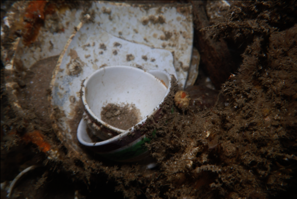Crockery in the holds