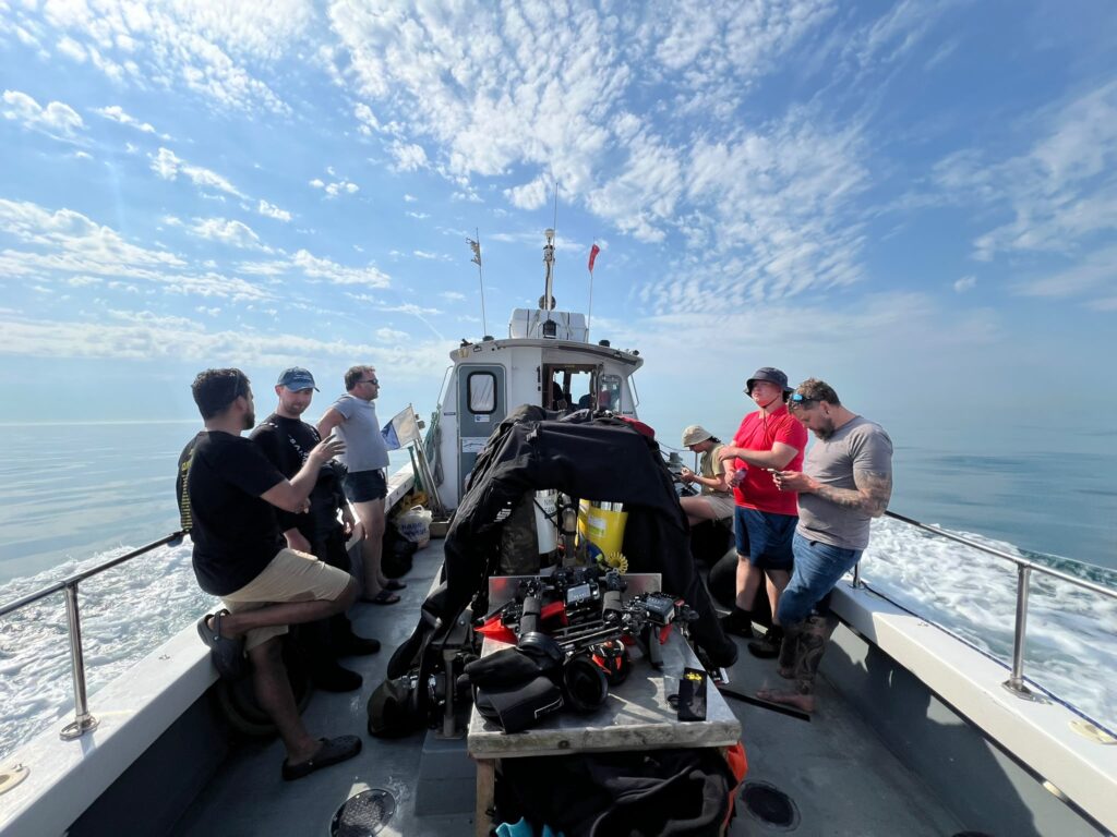 Returning from SS Cuvier
